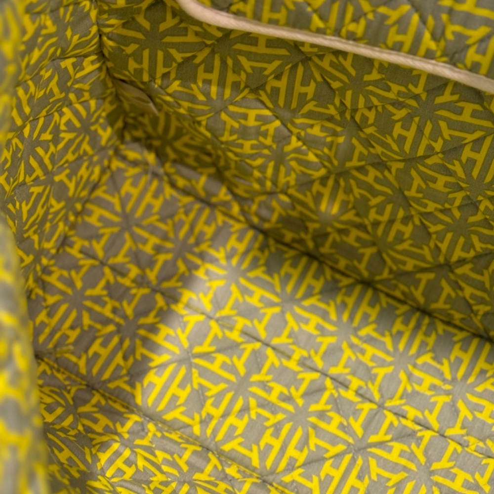 India Hicks Riviera Tote Rapeseed,Used - Picture 8 of 9